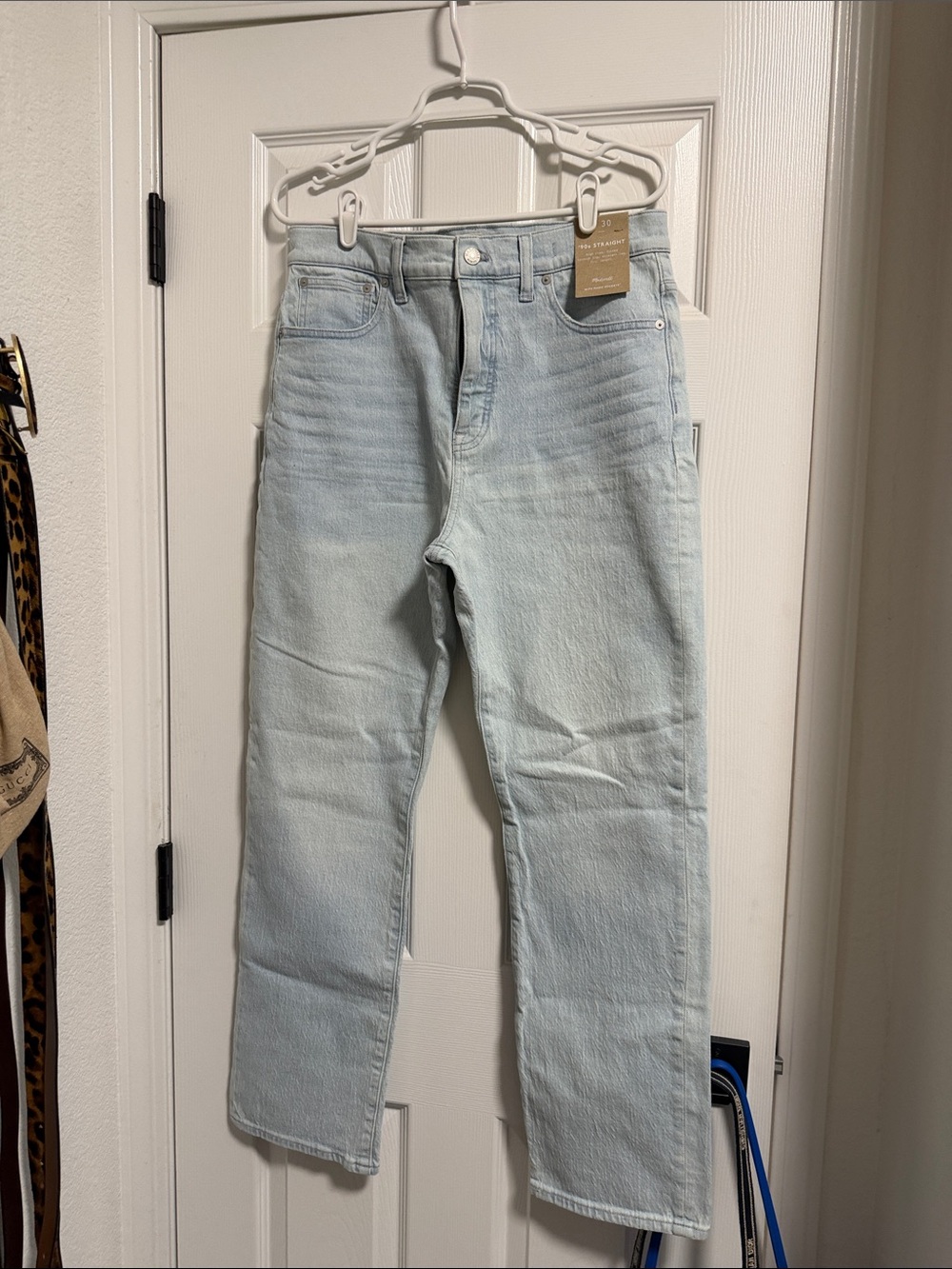 Madewell 90s straight light denim jeans